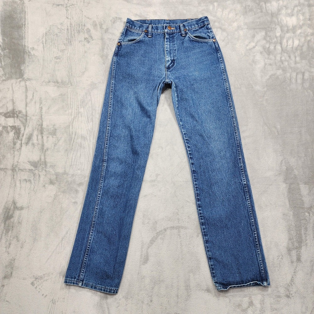 Vintage Wrangler Jeans Mens 30x34 Blue Cowboy Cut Straight Leg Denim USA‎ 13MWZ